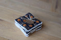 Lot de 7 lingettes lavables Ensemble Aurore en coton motif indien et éponge de bambou